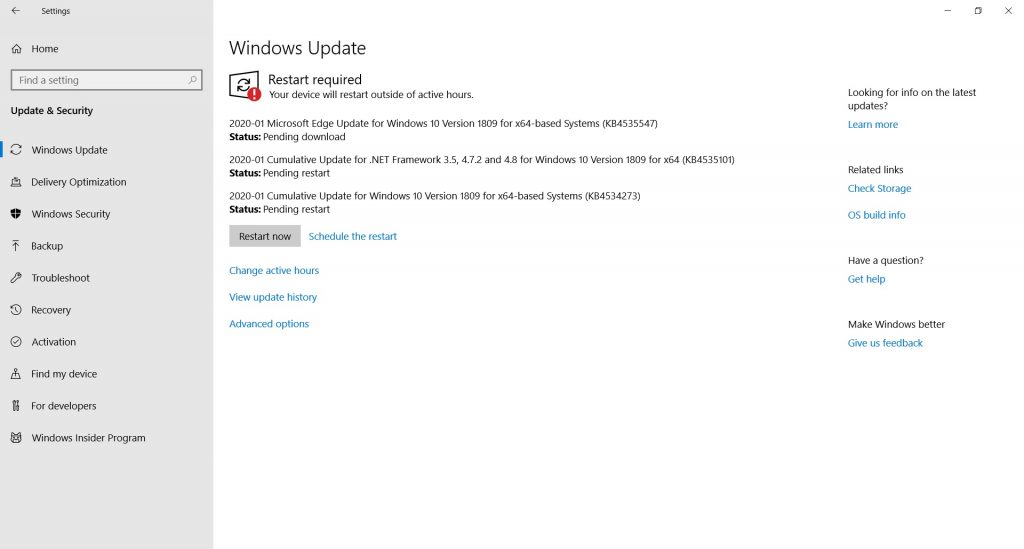 Update Windows 10